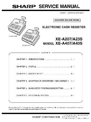 Service manual Sharp XE-A207, XE-A23S, XE-A407, XE-A43S ― Manual-Shop.ru