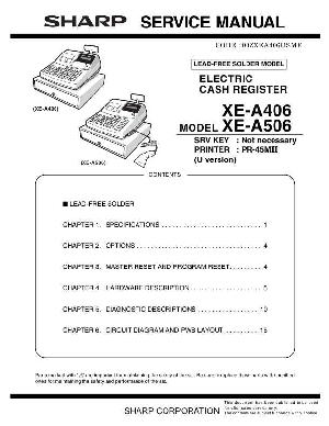 Service manual Sharp XE-A406, XE-A506 ― Manual-Shop.ru