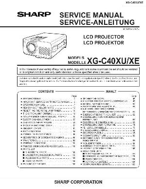 Сервисная инструкция Sharp XG-C40XU, XE ― Manual-Shop.ru