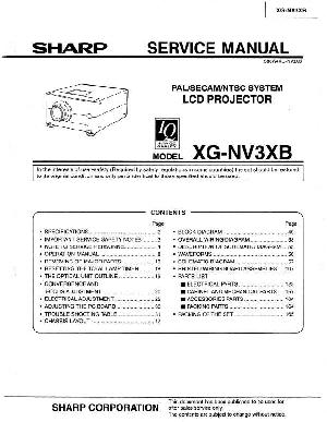Сервисная инструкция Sharp XG-NV3XB ― Manual-Shop.ru