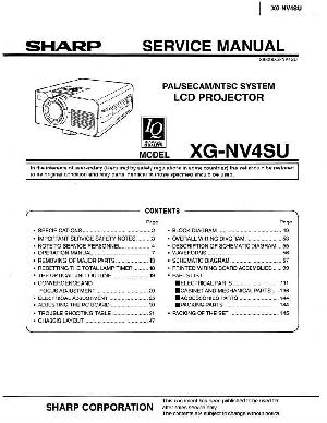 Сервисная инструкция Sharp XG-NV4SU ― Manual-Shop.ru