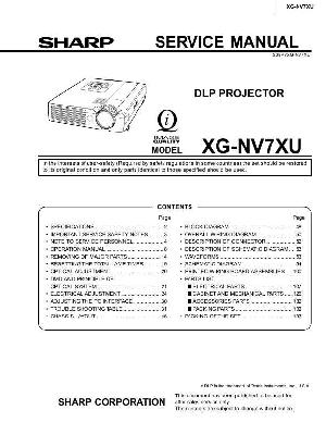 Сервисная инструкция Sharp XG-NV7XU ― Manual-Shop.ru