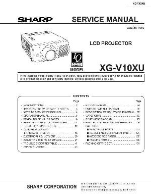 Сервисная инструкция Sharp XG-V10XU ― Manual-Shop.ru