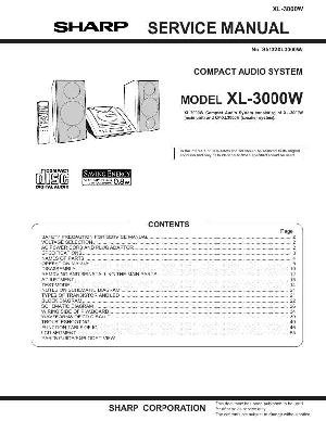 Сервисная инструкция Sharp XL-3000W ― Manual-Shop.ru