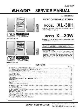 Сервисная инструкция Sharp XL-30H, XL-30W ― Manual-Shop.ru