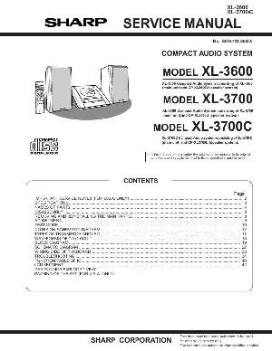 Сервисная инструкция SHARP XL-3600, XL-3700 ― Manual-Shop.ru