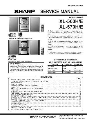 Сервисная инструкция Sharp XL-560H, XL-570H ― Manual-Shop.ru