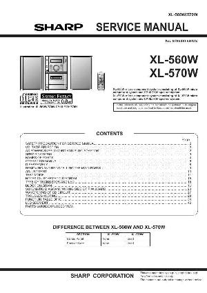 Сервисная инструкция Sharp XL-560W, XL-570W ― Manual-Shop.ru