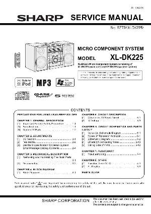 Сервисная инструкция SHARP XL-DK225 ― Manual-Shop.ru