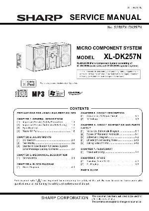 Сервисная инструкция SHARP XL-DK257N ― Manual-Shop.ru