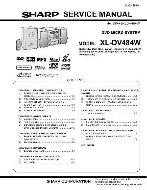 Сервисная инструкция Sharp XL-DV484W ― Manual-Shop.ru