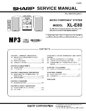 Сервисная инструкция SHARP XL-E80 ― Manual-Shop.ru