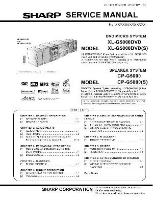 Сервисная инструкция Sharp XL-G5000DVD ― Manual-Shop.ru