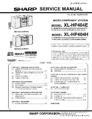 Сервисная инструкция Sharp XL-HP404H ― Manual-Shop.ru