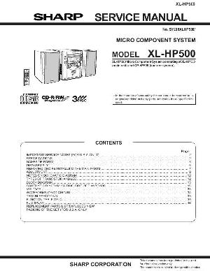 Сервисная инструкция SHARP XL-HP500 ― Manual-Shop.ru