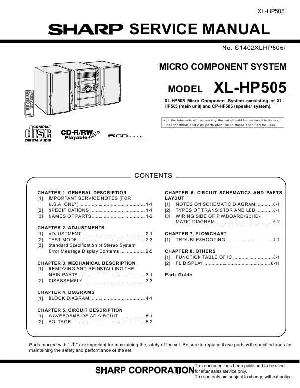 Service manual Sharp XL-HP505 ― Manual-Shop.ru