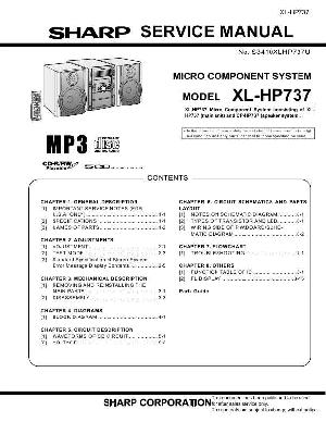 Сервисная инструкция SHARP XL-HP737 ― Manual-Shop.ru