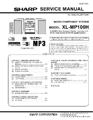 Сервисная инструкция Sharp XL-MP100H ― Manual-Shop.ru