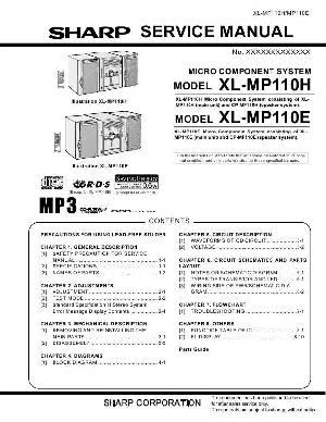 Сервисная инструкция Sharp XL-MP110H, XL-MP110E ― Manual-Shop.ru