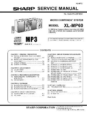 Сервисная инструкция SHARP XL-MP60 ― Manual-Shop.ru