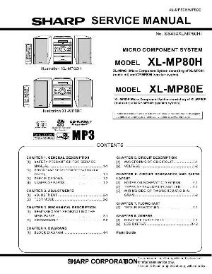 Сервисная инструкция Sharp XL-MP80H, XL-MP80E ― Manual-Shop.ru