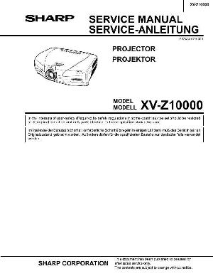 Сервисная инструкция Sharp XV-Z10000 ― Manual-Shop.ru