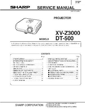 Service manual SHARP XV-Z3000, DT-500 ― Manual-Shop.ru