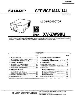 Сервисная инструкция Sharp XV-ZW99U ― Manual-Shop.ru