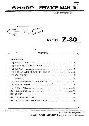 Service manual Sharp Z-30 ― Manual-Shop.ru