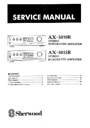 Сервисная инструкция Sherwood AX-5010R, AX-5015R ― Manual-Shop.ru
