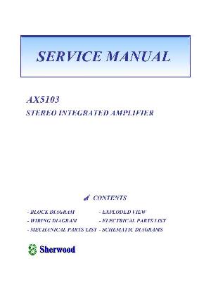 Сервисная инструкция Sherwood AX-5103 ― Manual-Shop.ru