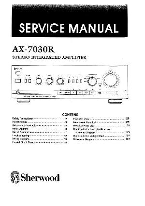 Сервисная инструкция Sherwood AX-7030R ― Manual-Shop.ru