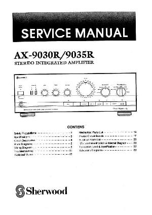 Сервисная инструкция Sherwood AX-9030R, AX-9035R ― Manual-Shop.ru