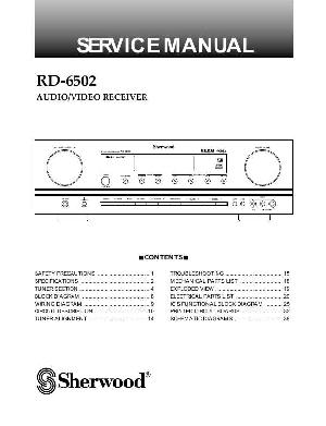 Сервисная инструкция Sherwood RD-6502 ― Manual-Shop.ru