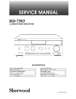 Сервисная инструкция Sherwood RD-7503 ― Manual-Shop.ru