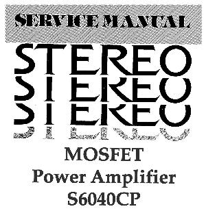 Service manual Sherwood S-6040CP ― Manual-Shop.ru