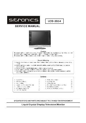 Сервисная инструкция Sitronics LCD-2034 ― Manual-Shop.ru