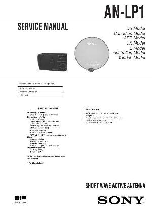 Сервисная инструкция Sony AN-LP1 ― Manual-Shop.ru