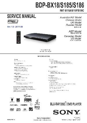 Service manual Sony BDP-BX18, BDP-S185, BDP-S186 ― Manual-Shop.ru