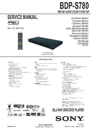 Сервисная инструкция Sony BDP-S780 ― Manual-Shop.ru