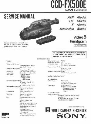 Service manual Sony CCD-FX500E ― Manual-Shop.ru