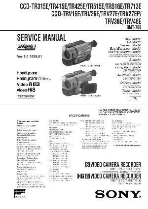 Service manual Sony CCD-TR315, CCD-TR415E, CCD-TR425E, CCD-TR515E, CCD-TR516E, CCD-TR713E, CCD-TRV16E, CCD-TRV26E, CCD-TRV27E, CCD-TRV36E, CCD-TRV46E ― Manual-Shop.ru