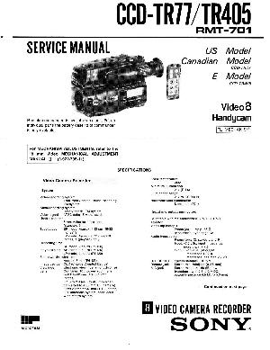 Сервисная инструкция Sony CCD-TR77, CCD-TR405 ― Manual-Shop.ru
