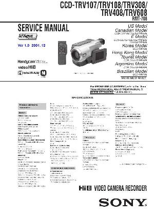 Сервисная инструкция Sony CCD-TRV608 ― Manual-Shop.ru