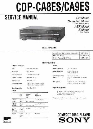Сервисная инструкция Sony CDP-CA8ES, CDP-CA9ES ― Manual-Shop.ru