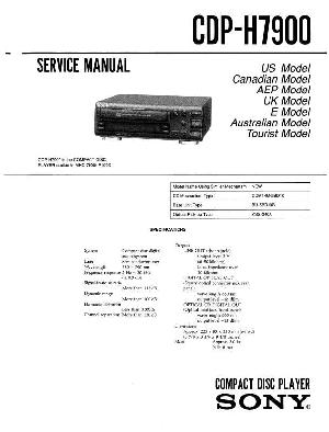 Service manual Sony CDP-H7900  ― Manual-Shop.ru