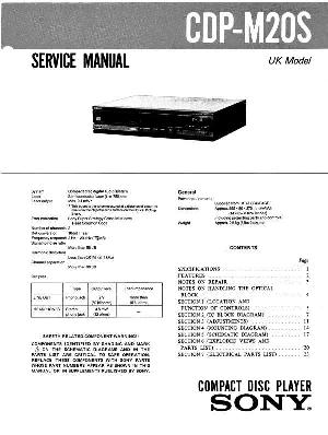 Сервисная инструкция Sony CDP-M20S  ― Manual-Shop.ru