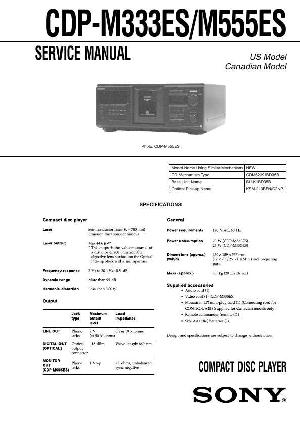 Service manual Sony CDP-M333ES, CDP-M555ES ― Manual-Shop.ru