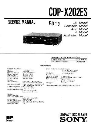 Сервисная инструкция Sony CDP-X202ES ― Manual-Shop.ru