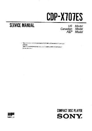 Сервисная инструкция Sony CDP-X707ES ― Manual-Shop.ru
